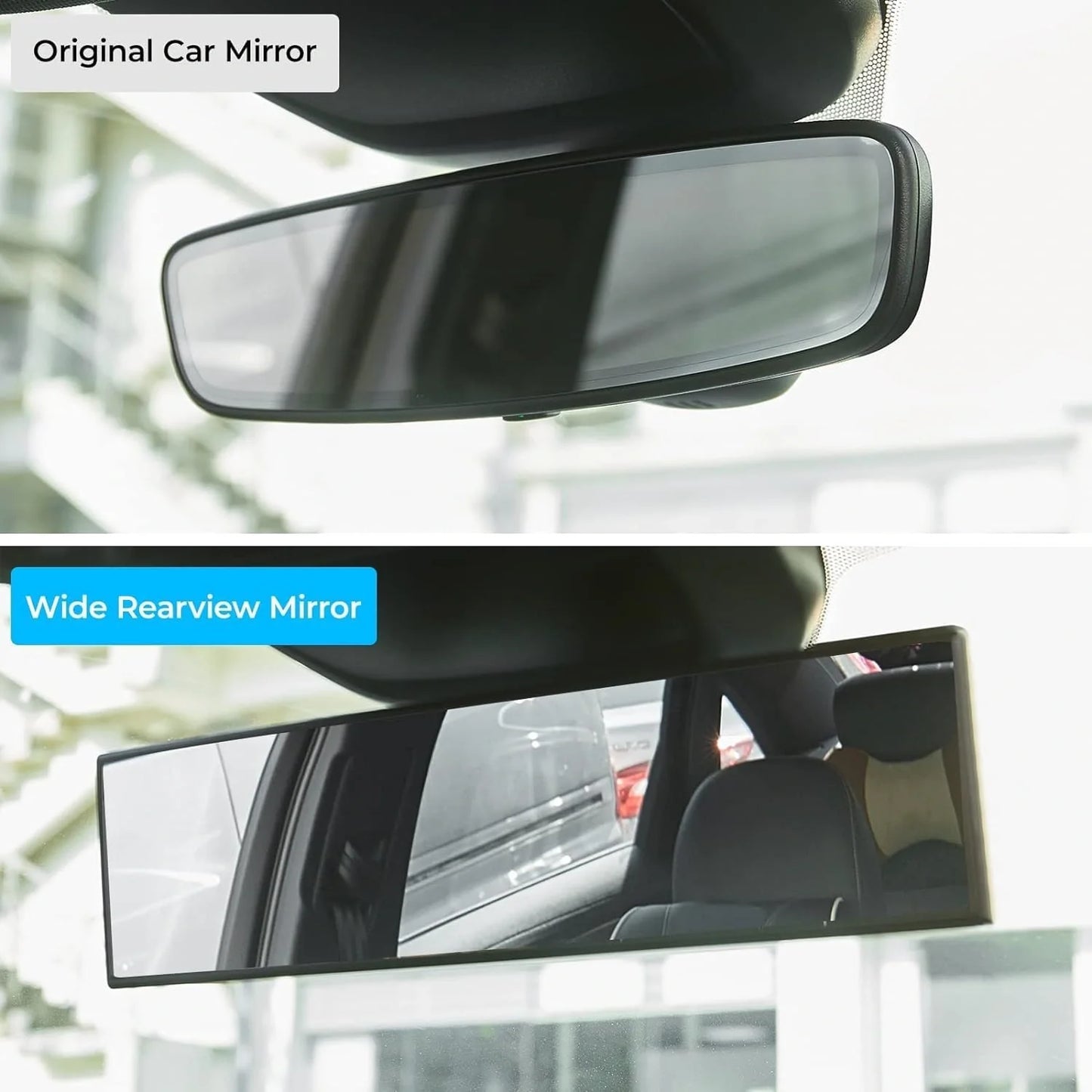 Clearvue™ - 3D Anti-Glare Panoramic Rear View Car mirror