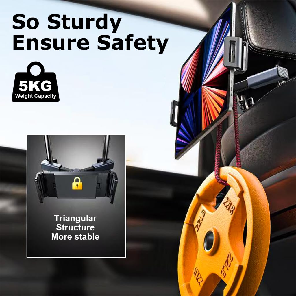 HoldMate™ – Car Headrest Phone & Tablet Holder