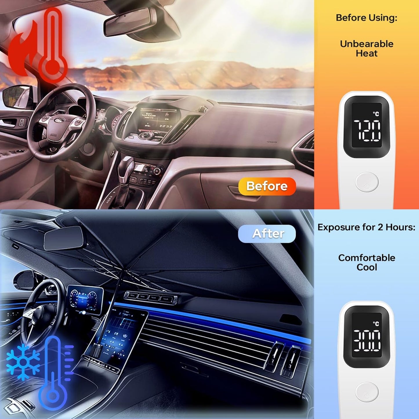 Solvex™ – Car Sun Shade Umbrella