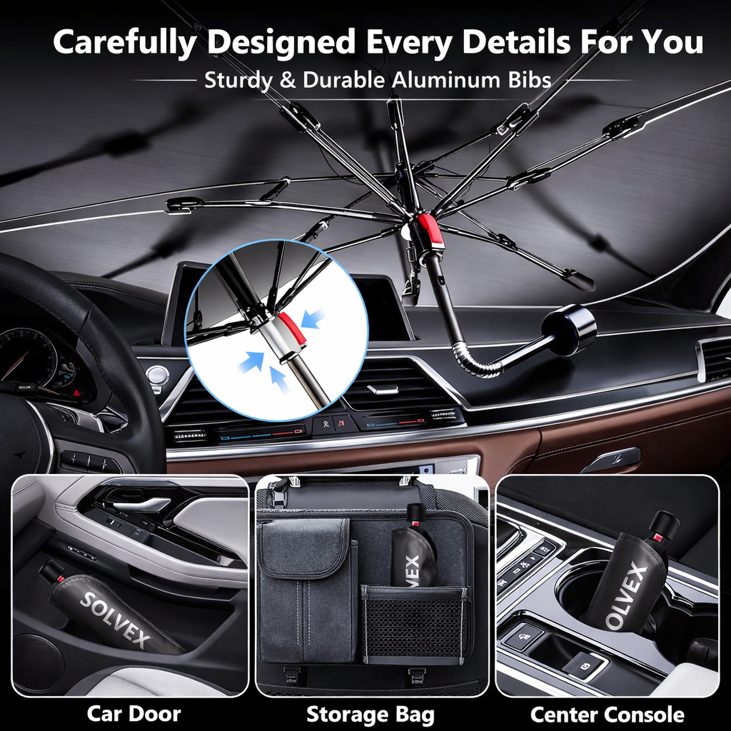Solvex™ – Car Sun Shade Umbrella