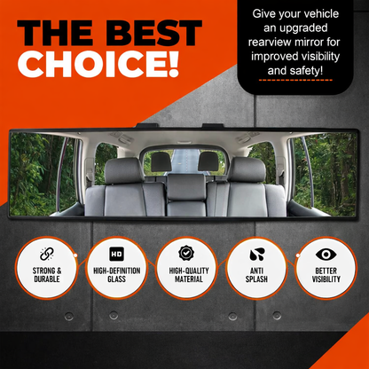 Clearvue™ - 3D Anti-Glare Panoramic Rear View Car mirror