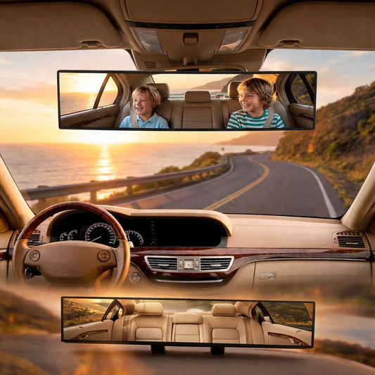 Clearvue™ - 3D Anti-Glare Panoramic Rear View Car mirror
