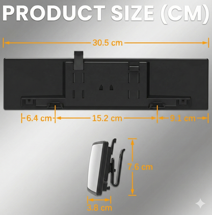 Clearvue™ - 3D Anti-Glare Panoramic Rear View Car mirror